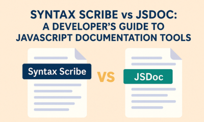 Comparison chart between Syntax Scribe and JSDoc documentation tools